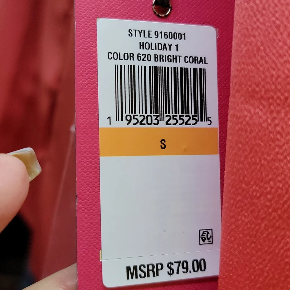 Beautiful Vince Camuto, bright coral blouse, small - Picture 7 of 10